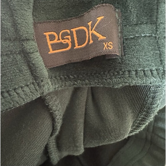 Green Velvet Midi Skirt XS High Waist Flowy A-Line Soft Holiday Party VTG Style - Picture 6 of 8